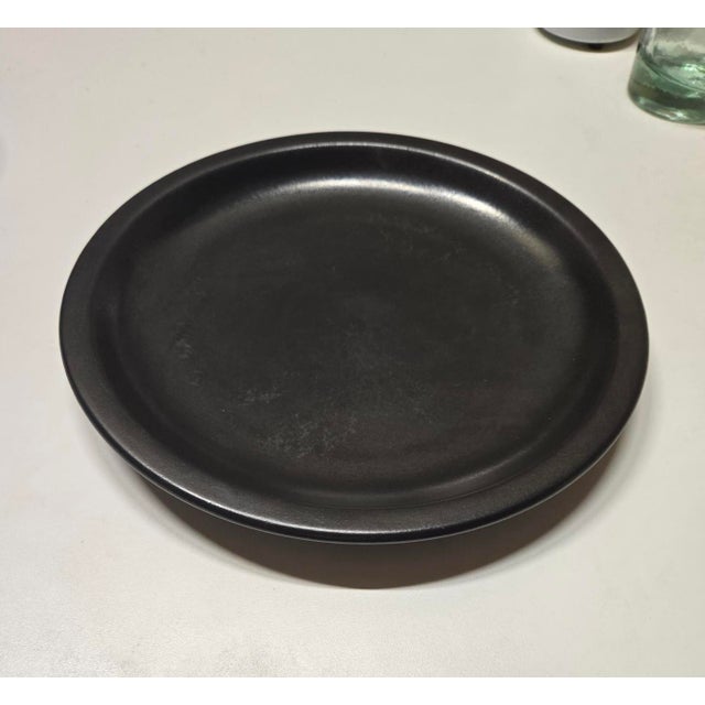 1970s 13-Piece Collection of Vintage Black Heath Ceramic Dinnerware For Sale - Image 5 of 8