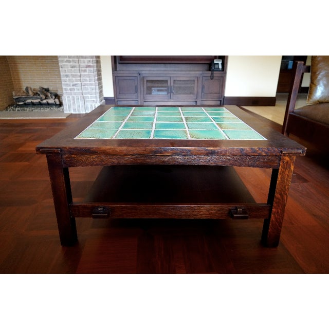 Stickley 25 Tile Top Cocktail Table Finish 31 Chairish