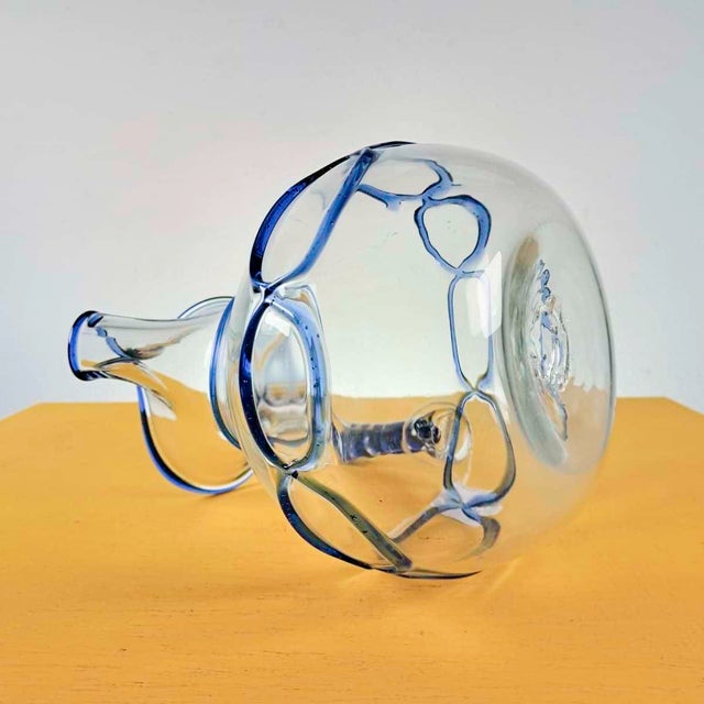 Murano glass jug attributed to Salviati Height: 22.5 Width: 19.5 Depth: 16.5 This piece is attributed to the mentioned...