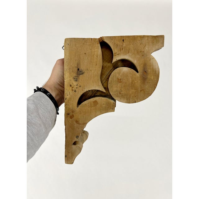 Wood 1950's Hand Made Corbel Sample For Sale - Image 7 of 9