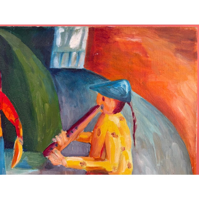 Mid-Century Modern 1960s Whimsical Still Life Painting by French Artist, Marie Laure-Ilie For Sale - Image 3 of 10