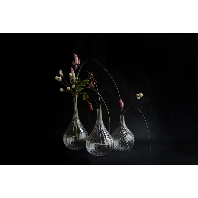 Lukovki Vases in Blown Borosilicate Glass by Designlibero, Set of 3 For Sale - Image 8 of 11