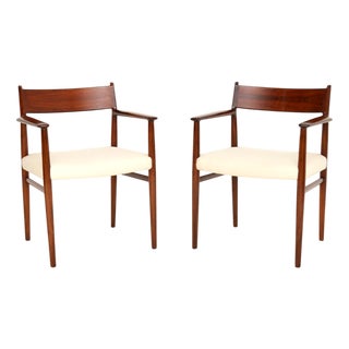 Vintage Danish Carver Armchairs from Arne Vodder, 1960s, Set of 2 For Sale