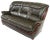 A fine Longlife leather (Valdalpone leather-see attached tag) Euro modernist sofa of Danish/German origin (lacking...