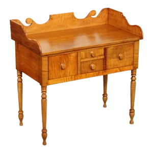 J. Courtney Custom Crafted Tiger Maple Sheraton Style Server