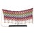 A vibrant, handwoven beaded belt—traditionally known as a cache-sex—crafted from multicolored glass beads arranged in a...