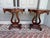 Vintage Lyre Base End Tables - Pair of Carved Mahogany Tone Harp Side Tables For Sale - Image 11 of 11