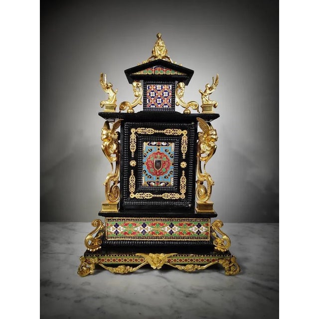 Metal Antique Italian Altar, 1675 For Sale - Image 7 of 13