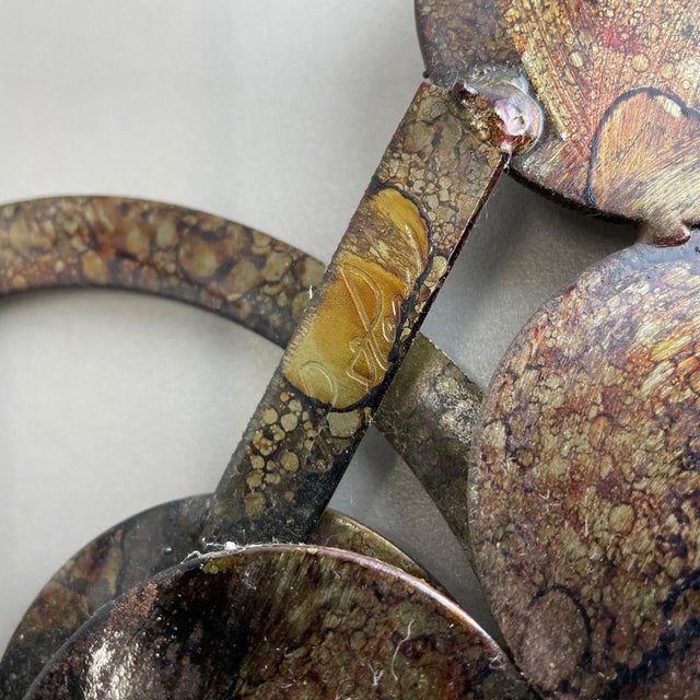 Brutalist Wall Sculpture with Candleholder from Henrik Horst, Denmark, 1970s For Sale - Image 16 of 18