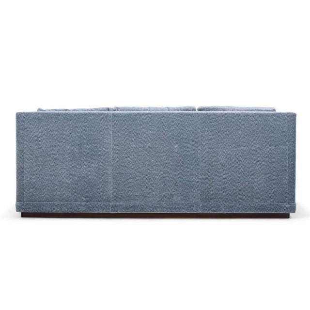 Bill Sofield for Baker Carlyle Blue Sofa For Sale In Chicago - Image 6 of 10