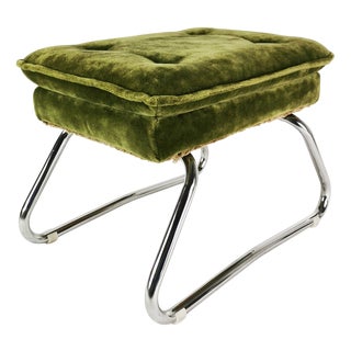 Art Deco Folding Pouf, Germany, 1970s For Sale