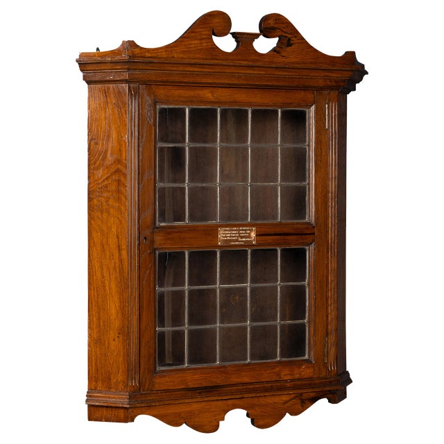 19th Century Timber Corner Cabinet in Oak from HMS Foudroyant, Lord Nelsons Flagship, 1897 For Sale