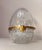 Vintage Handmade French Gilt Brass Cut Crystal Caviar Egg Caddy Jar Bar Set For Sale - Image 4 of 13