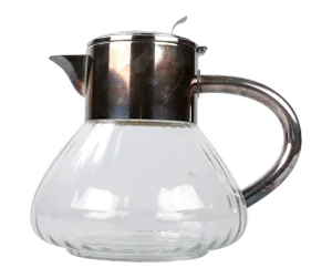 Silver Top Crystal Decanter