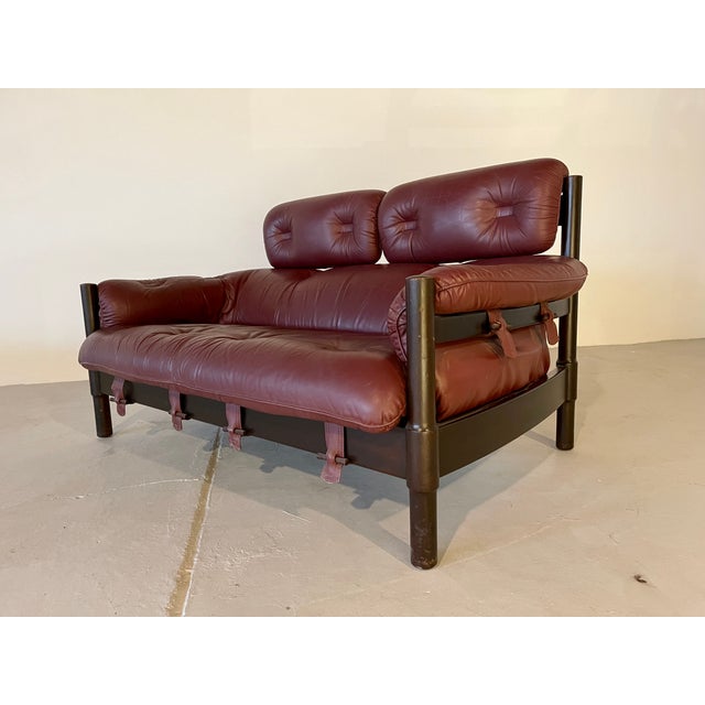 Brutalist Sofa in the style of Percival Lafer For Sale - Image 5 of 7