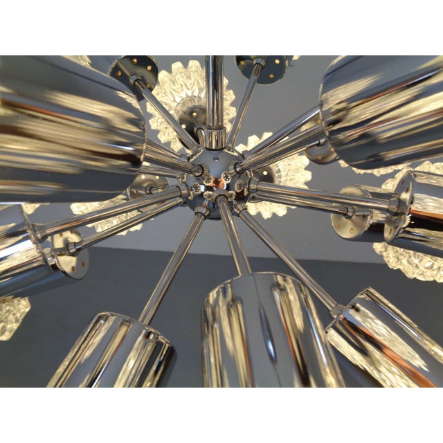 Large Space Age Sputnik Hanging Lamp with 18 Glasses by Richard Essig, Gerrmany, 1960s For Sale - Image 16 of 18