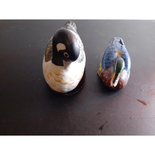 Plastic 1980s Jasco Decoy Duck Figurines- Set of 2 For Sale - Image 7 of 8