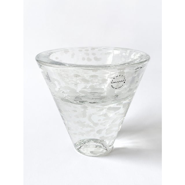Glass Vintage Murano Glass Reversible Candleholder by Salviati, 1990s For Sale - Image 7 of 10