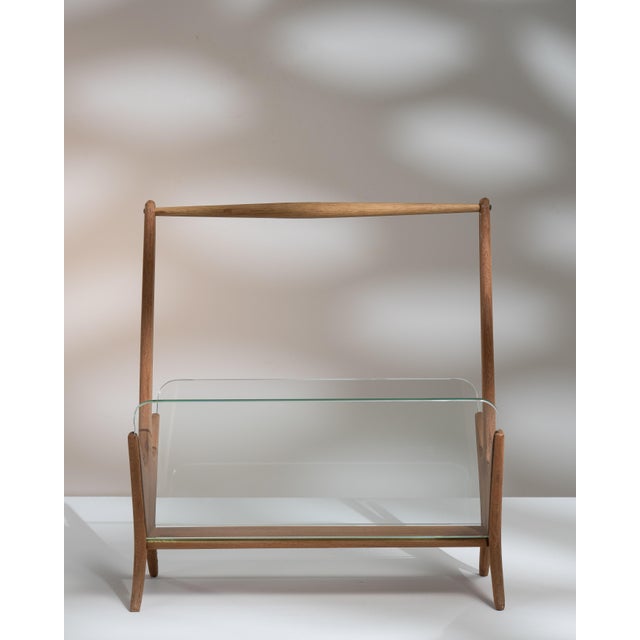 1960s Italy Mid-century Modern Brown Wood Decorative Object For Sale In Greensboro - Image 6 of 15