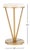 Introducing the Theia Accent Table in white marble and gold. This stunning piece combines sleek design with the timeless...