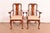 A gorgeous pair of Queen Anne or Georgian style armchairs or dining captain chairs By Stickley USA, Circa 1980s Solid...