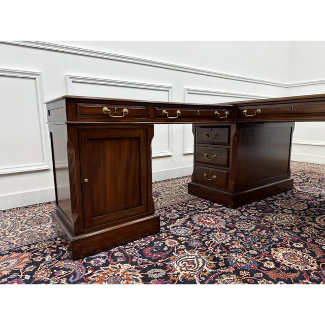 Brown Corner Desk from Globe Wernicke For Sale - Image 8 of 18