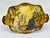 This beautiful vintage tray is a Japanese toleware serving tray featuring a decoupage-style reproduction of The...