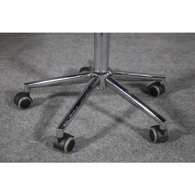 Pink Mid 20th Century Adjustable Desk Chair For Sale - Image 8 of 11