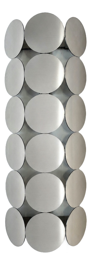 Mirror Effect Wall Light in Metal, 1980
