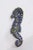 Vintage Blue Glazed Seahorse Wall Sculpture, 1970s For Sale - Image 4 of 10