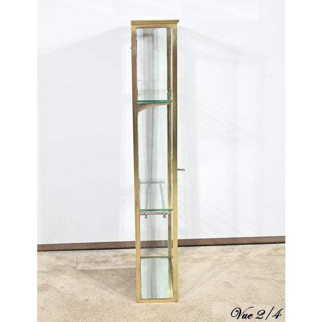 Small Brass Display Case, 1930s For Sale - Image 16 of 18