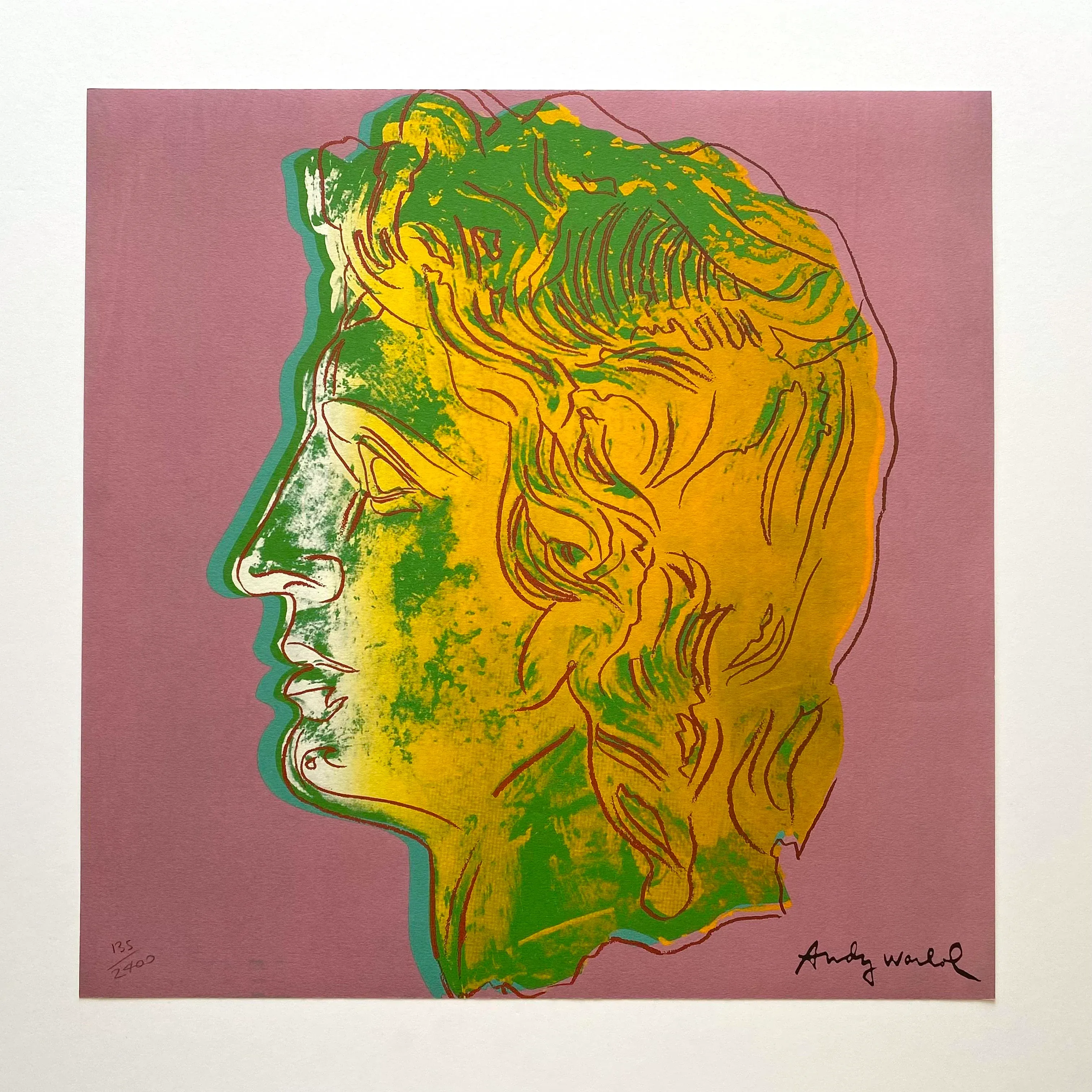 Andy Warhol Vintage 1986 Limited Edition Large Fine Art Lithograph