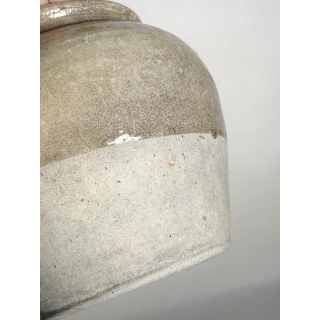 Cream Glazed Earthenware Jar, France, 1960 For Sale - Image 8 of 18