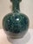 Chinese Ceramic Vase Qianlong Marked Green Glaze Black Painting Porcelain Vase Hand Painted Flowers Pattern For Sale - Image 10 of 11