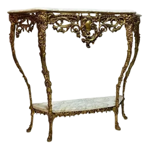 Vintage Bronze Console Table