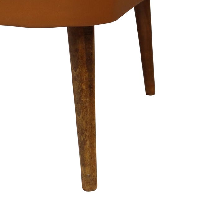 Vintage Expo 58 Cocktail Chairs in Cognac Faux Leather, 1960s, Set of 2 For Sale - Image 11 of 18