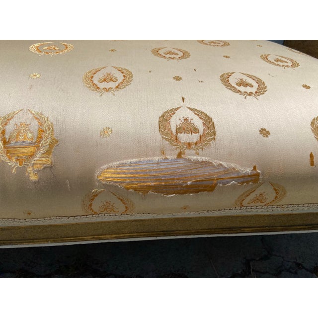 Gold 19th Century French Louis XV Style Gold Giltwood 3-Piece Parlor Salon Suite For Sale - Image 8 of 17
