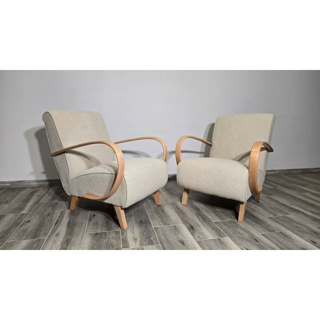 Set of Lounge Chairs by Jindrich Halabala, 1940s For Sale - Image 12 of 12
