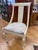 Set of 6 Chairs Weiman Furniture Post Modern Ivory Lacquered Dining Chairs With Seashell Print Seats For Sale - Image 9 of 11