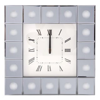 Grigio Mirrored Wall Clock For Sale