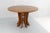 Mid-Century Round Wooden Dining Table in the style of A. Mangiarotti, 1970s For Sale - Image 3 of 11