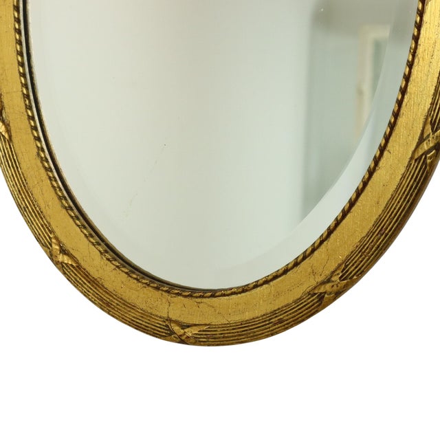 Gold Italian Crested Mirror in Gold-Colored Resin, 1960s For Sale - Image 8 of 18