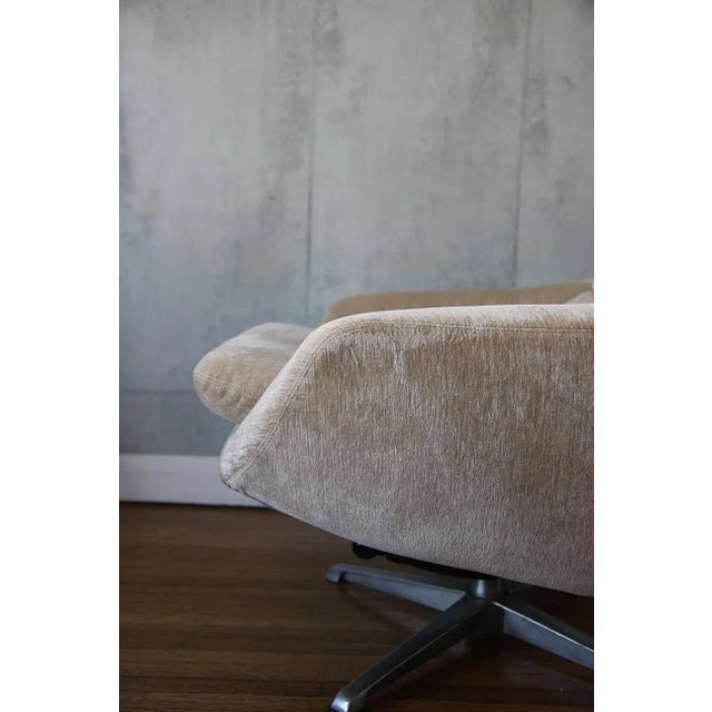 1970s Scandinavian Orveman Modern Lounge Chair With Footstool - Set For Sale In Los Angeles - Image 6 of 12