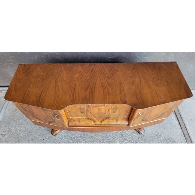 Wood 1950s Cocktail Cabinet Credenza Dry Bar by Beautility For Sale - Image 7 of 16