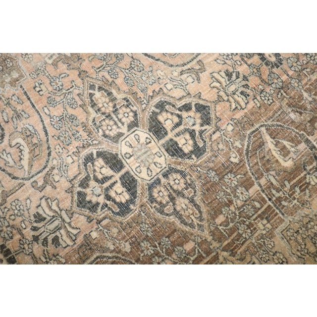 Brown Neutral Color Persian Bidjar Rug no. j5233 For Sale - Image 8 of 11