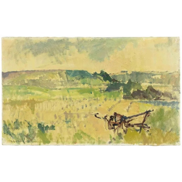 1960s Dimitri Godycki Cwirko, A Peaceful Place, Oil Painting, 1954 For Sale - Image 5 of 5