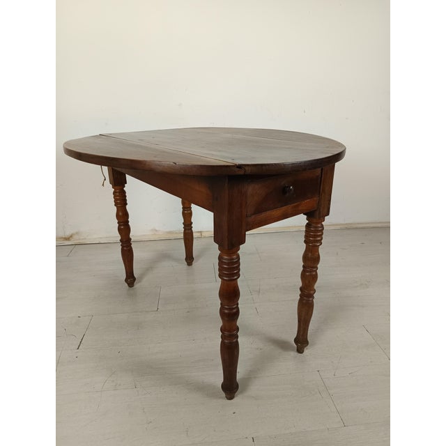 Antique Folding Table in Walnut For Sale - Image 9 of 18