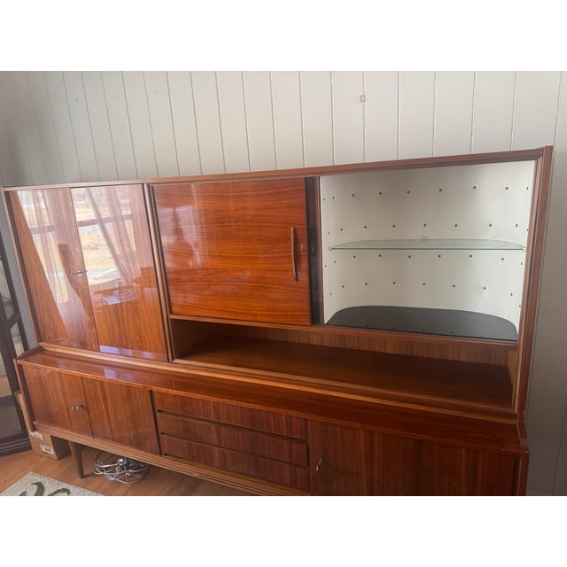 Burnt Umber 1950s Mid-Century Modern China Cabinet For Sale - Image 8 of 8
