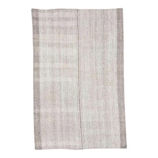 Gray Vintage Modern Kilim Rug For Sale