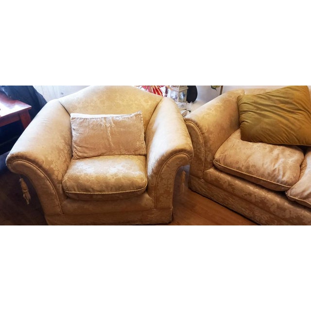 I accept reasonable offers for this set. High quality, luxury armchair and sofa set. Purchased in Spain in the 70s or 80s....